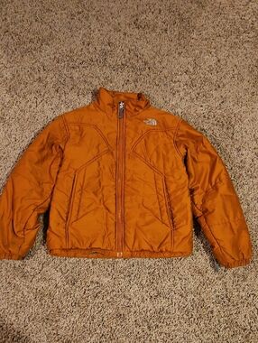 The North Face Kids Orange insulated jacket-Size Small